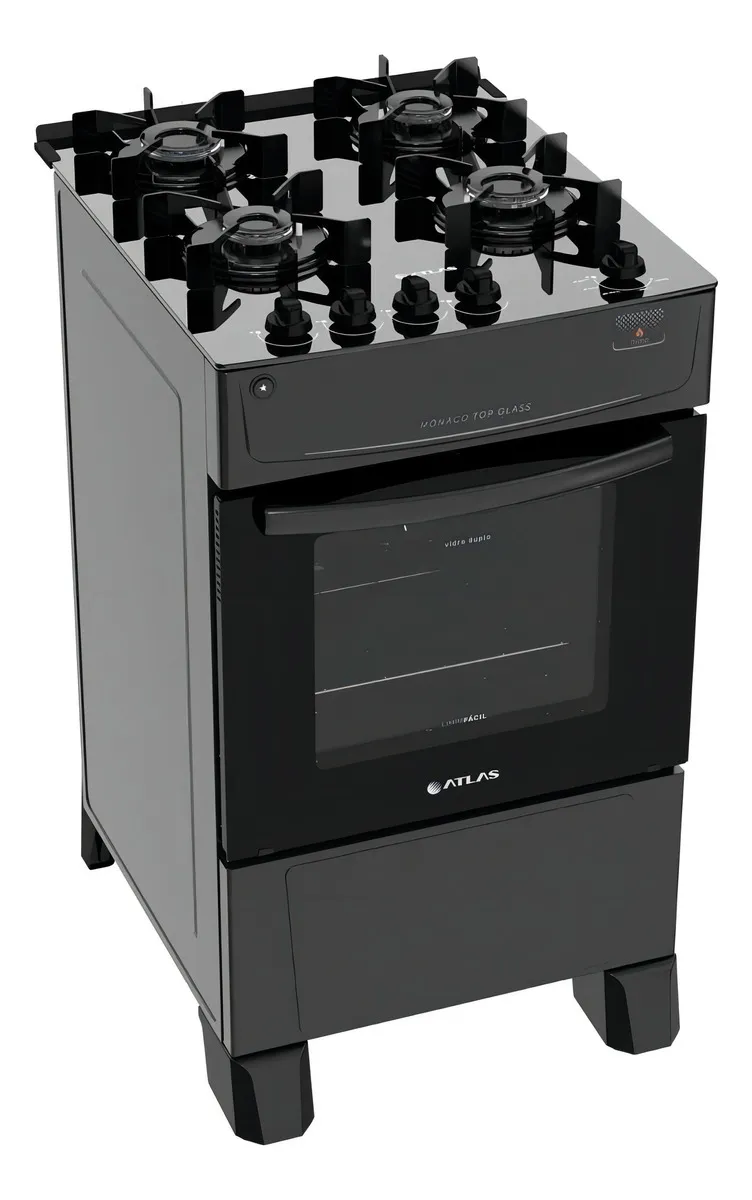 FOGAO GAS 4Q MONACO TOP GLASS PTO 25